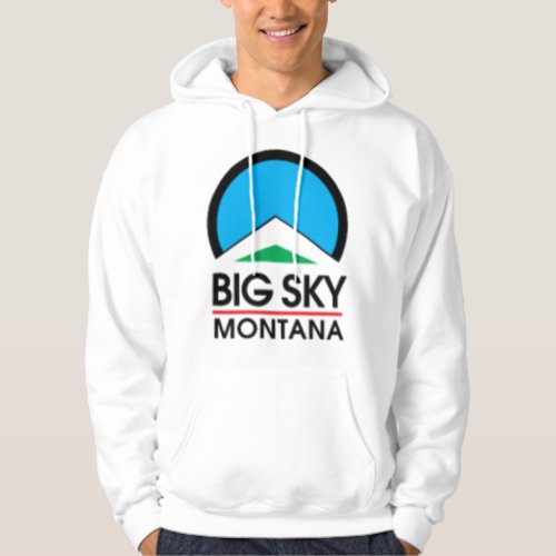 Big Sky Montana Ski Snowboard Mountain Hoodie