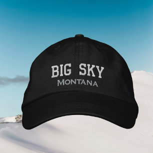 Big sky Montana ski winter vacation outfit Embroidered Baseball Cap