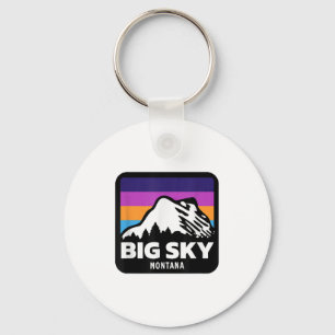 Big Sky Montana Skiing Snowboarding Family Ski _1  Keychain