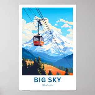 Big Sky Montana Travel Print