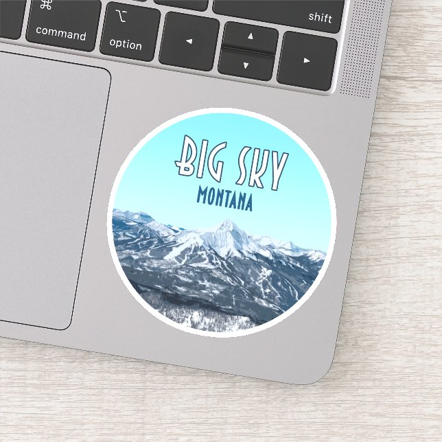 Big Sky Montana Vintage Sticker (Detail)
