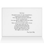 Big Sky Over Wiltshire with poem notelet/card (Inside Horizontal (Top))