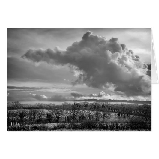 Big Sky Over Wiltshire with poem notelet/card (Front Horizontal)