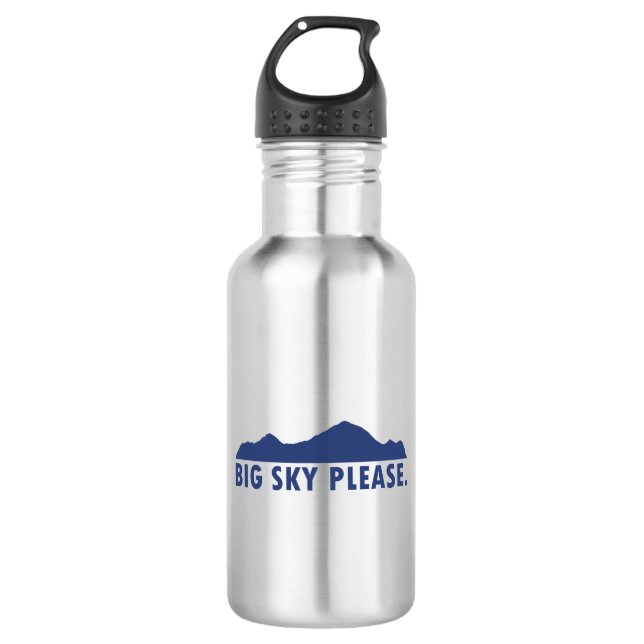 Big Sky Please Stainless Steel Water Bottle (Front)