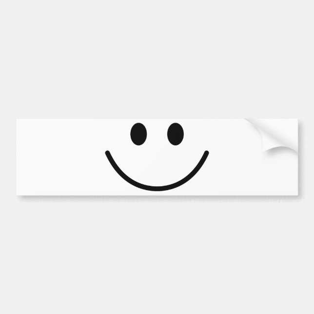 big smile bumper sticker (Front)