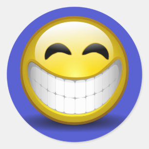 Big Smile Classic Round Sticker
