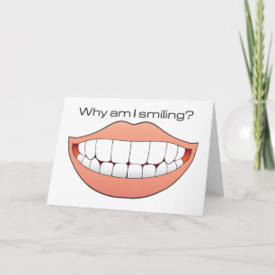 Big smile humorous birthday card