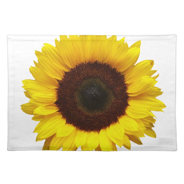 Big Smile/Yellow Sunflower Cloth Placemat (Front)
