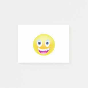 Cute Happy Yellow Face Personalized, Small Post-it Notes