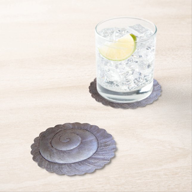 Big snail shell paper coaster (Insitu)