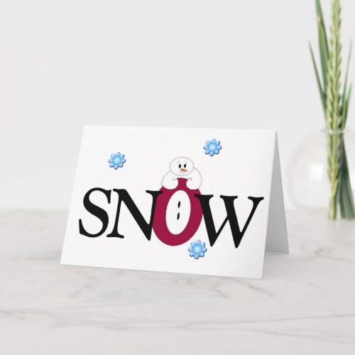 Big Snow Holiday Card