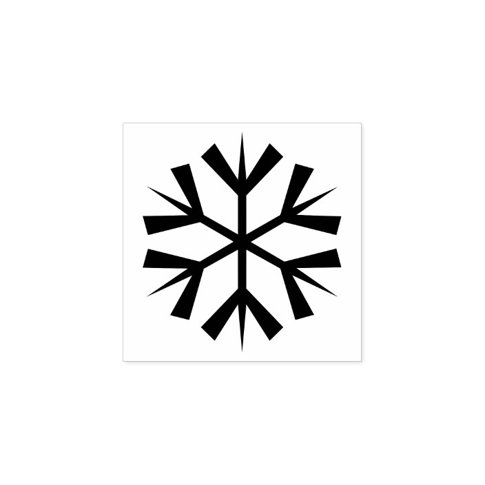 Download Big Snowflake Christmas Holiday Kids Diy Art Craft Rubber Stamp Zazzle Com PSD Mockup Templates