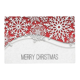 “Big Snowflake” Holiday Placemat