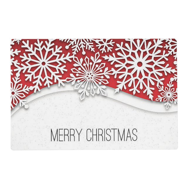 “Big Snowflake” Holiday Placemat (Front)