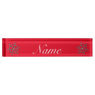 Big Snowflake Thunder_Cove Desk Name Plate