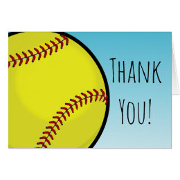 Softball Coach Thank You Cards - Greeting & Photo Cards | Zazzle