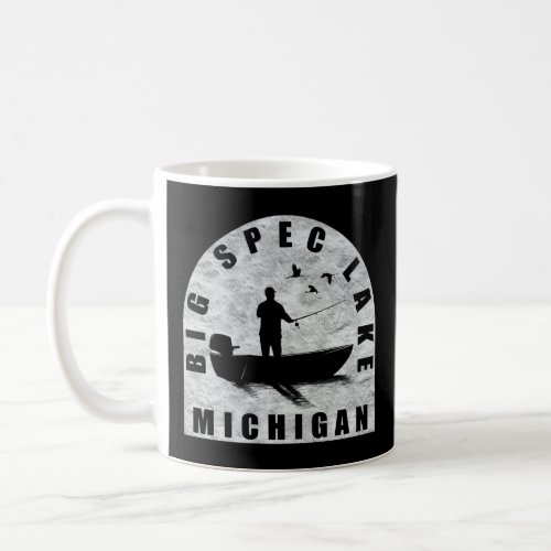 Big Spec Lake Fishing Michigan  Coffee Mug