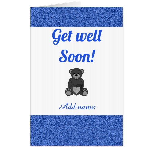 Big Special personalised get well soon card
