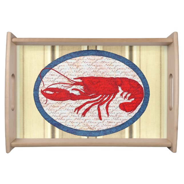 Big Spiny Rock Lobster Serving Tray (Front)