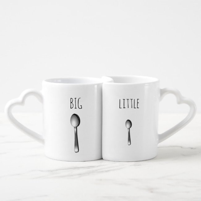 Big Spoon and Little Spoon coffee mug set