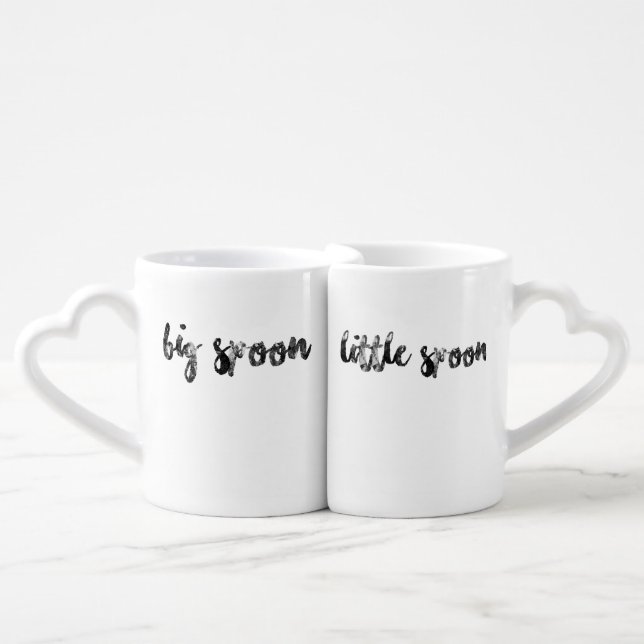 Big Spoon and Little Spoon Couple's Mug (Front Nesting)