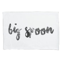 Big Spoon and Little Spoon Pair of Pillowcases
