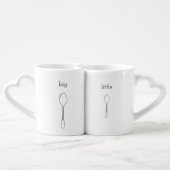 big spoon little spoon coffee mug set (Back Nesting)