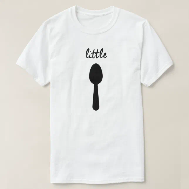 【paragraph】Spoon baby short T-shirt BIG SPOON LITTLE SPOON T-Shirt | Zazzle