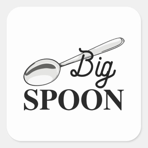 Big Spoon Square Sticker