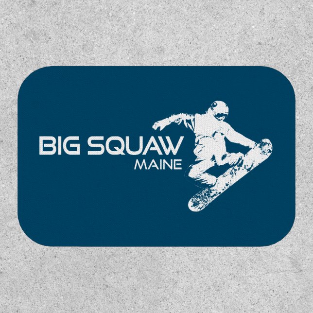 Big Squaw Maine Snowboarder Patch (Front)
