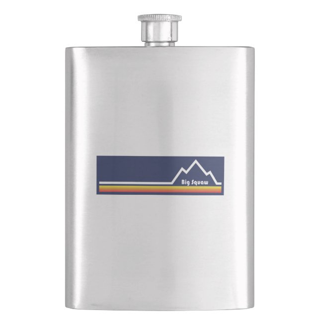 Big Squaw Mountain Ski Resort Flask (Front)