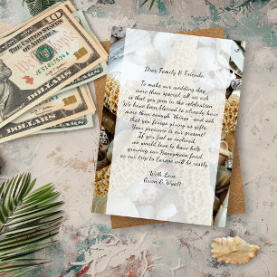 Big Starfish Beach Wedding Wishing Well Card