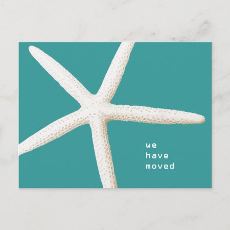 Big Starfish Moving Coast Custom Postcard
