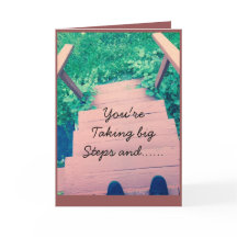 Big steps Graduation card