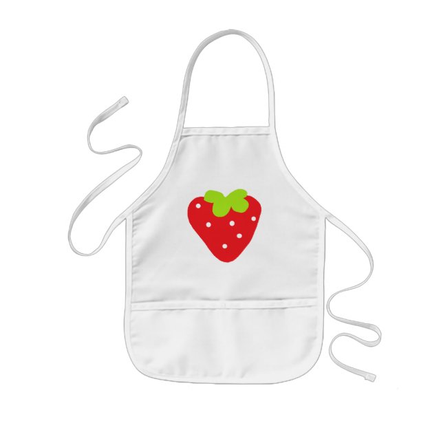 Big Strawberry Kids' Apron (Front)