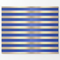 Indigo Blue White Ticking Stripes Tissue Paper, Zazzle