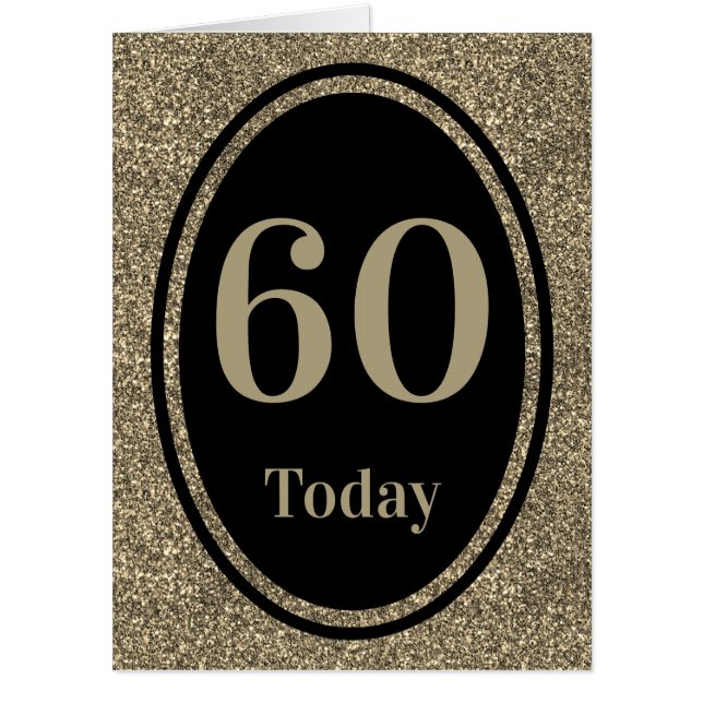 Big stylish special by year birthday card 60th (Front)