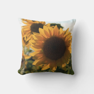 BIG Sunflower Cotton Pillow