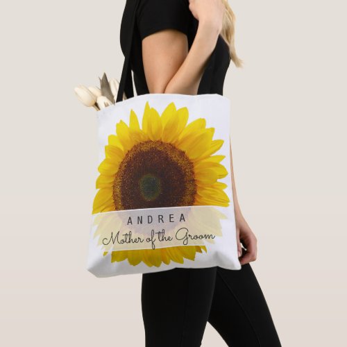 Big Sunflower Mother of the Bride Groom Gift Tote