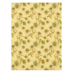 Big Sunflower Pattern Tablecloth