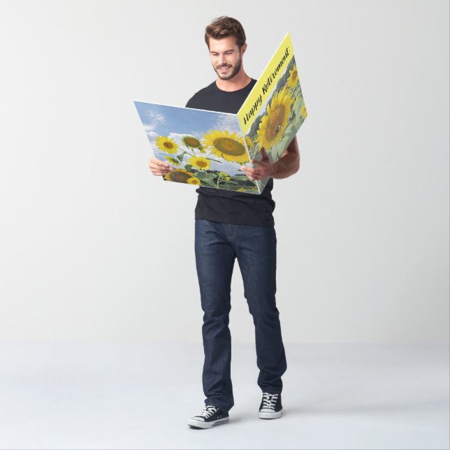 Big Sunflower Retirement Card (In Situ)