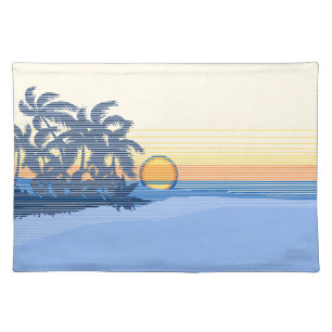 Big Sunset Hawaiian Dinner Placemats