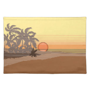 Big Sunset Hawaiian Dinner Placemats