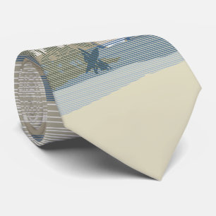 Big Sunset Hawaiian Island Two-sided Printed Tie