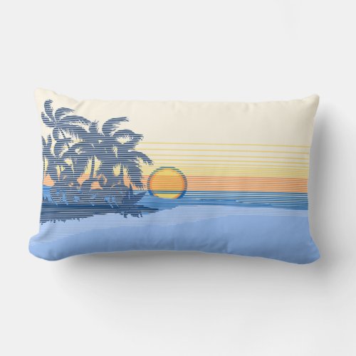 Big Sunset Hawaiian Reversible Lumbar Pillows