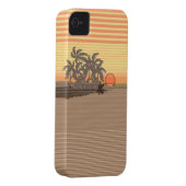 Big Sunset Stripe Hawaiian iPhone 4 Cases (Back/Right)