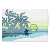 Big Sunset Stripe Hawaiian Surfers (Front Horizontal)