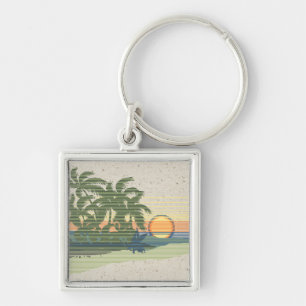 Big Sunset Vintage Hawaiian Keyrings