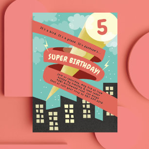 Big Super Cape Invitation