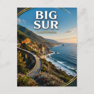 Big Sur Bixby Bridge Coastal Postcard